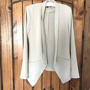 Lulus Miss Punctuality Taupe Lightweight Blazer sz S ~ Hardly Worn EUC!